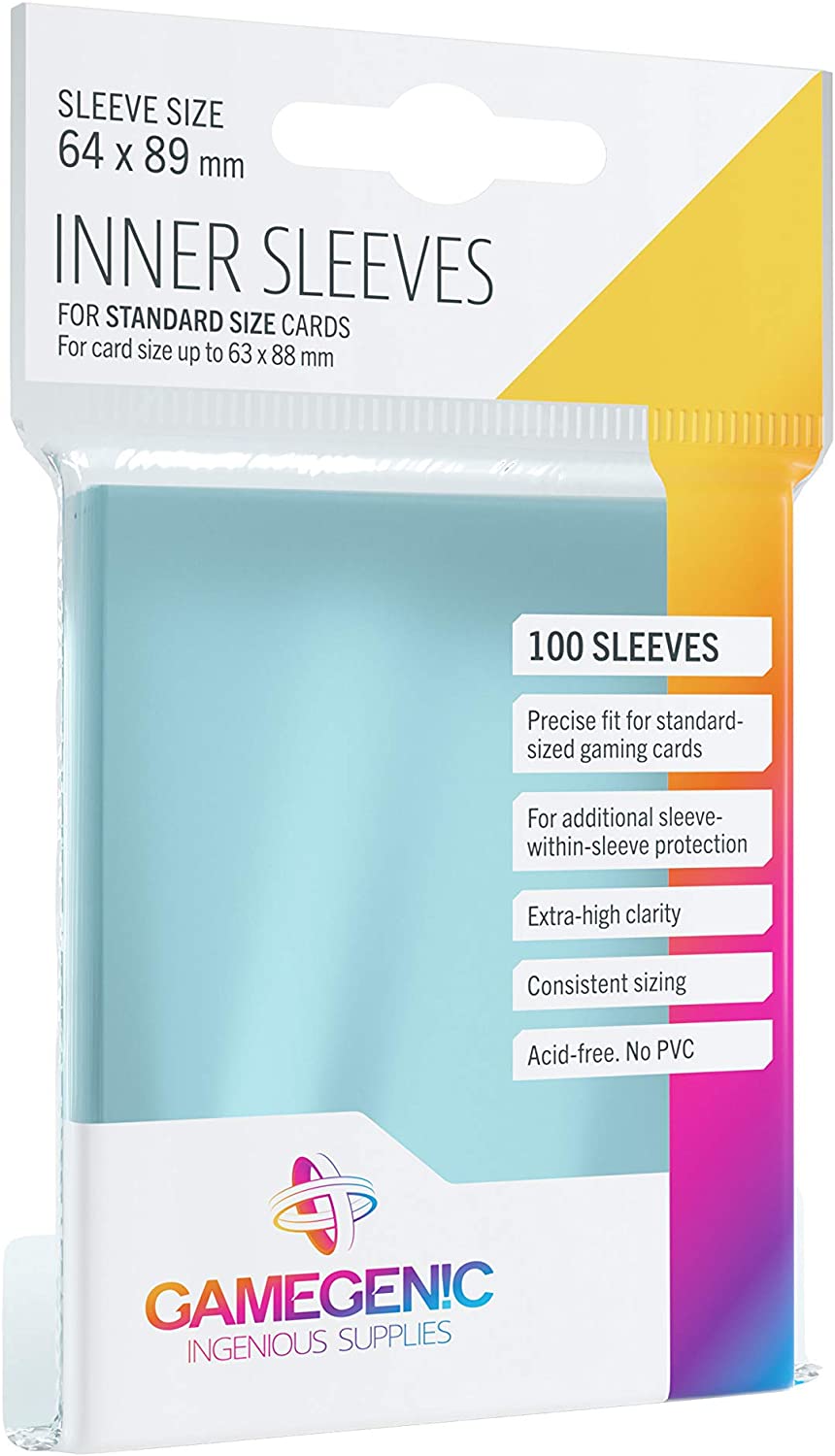 Gamegenic Standard Size Card Inner Sleeves Monopolis Toko Board Games